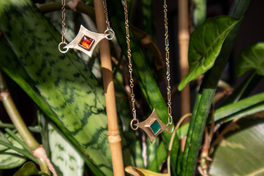 Spark Necklaces - Brass