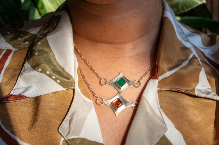 Spark Necklaces - Brass