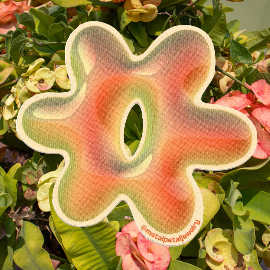 Orange Flower Sticker