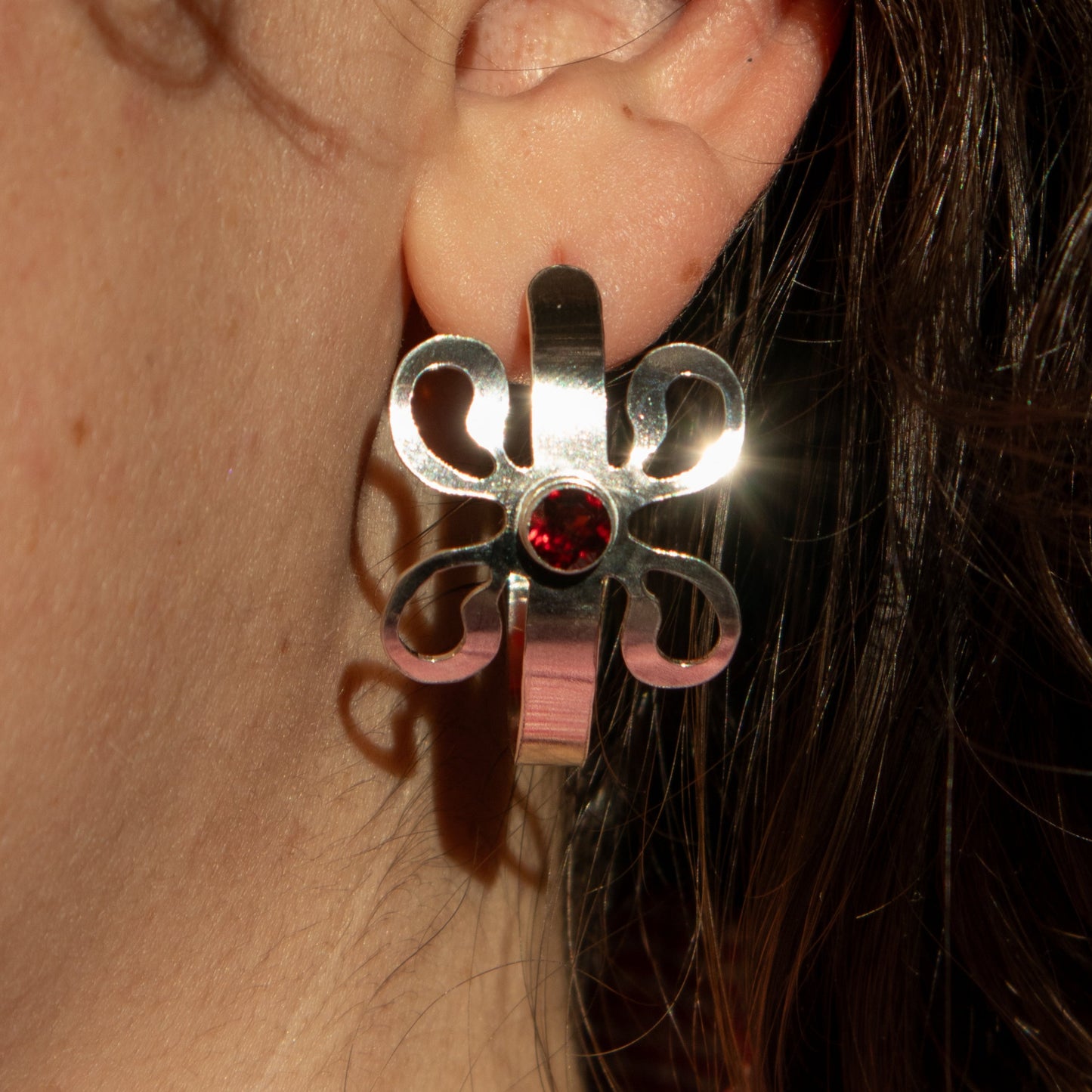 Bloom Hoop - Silver