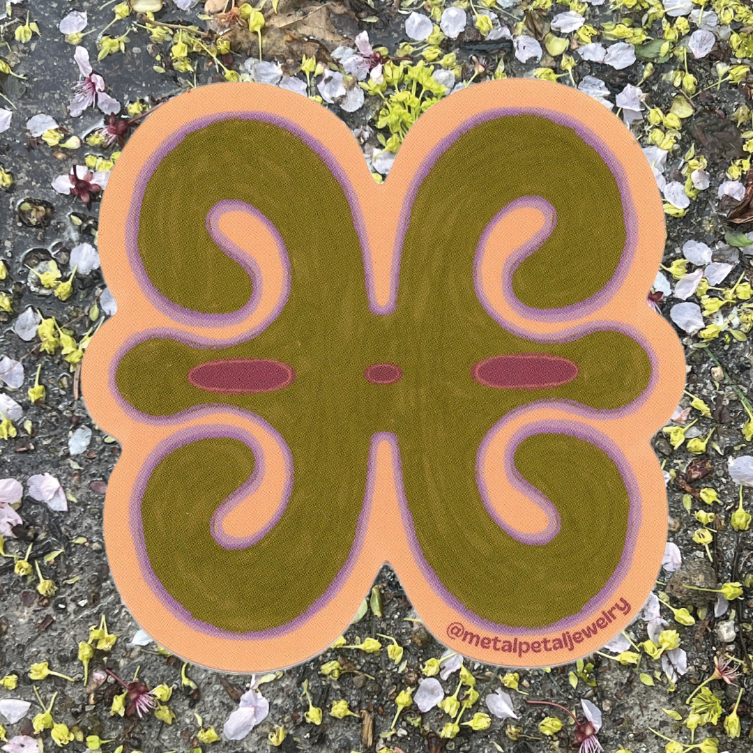 Adinkra Alien Sticker