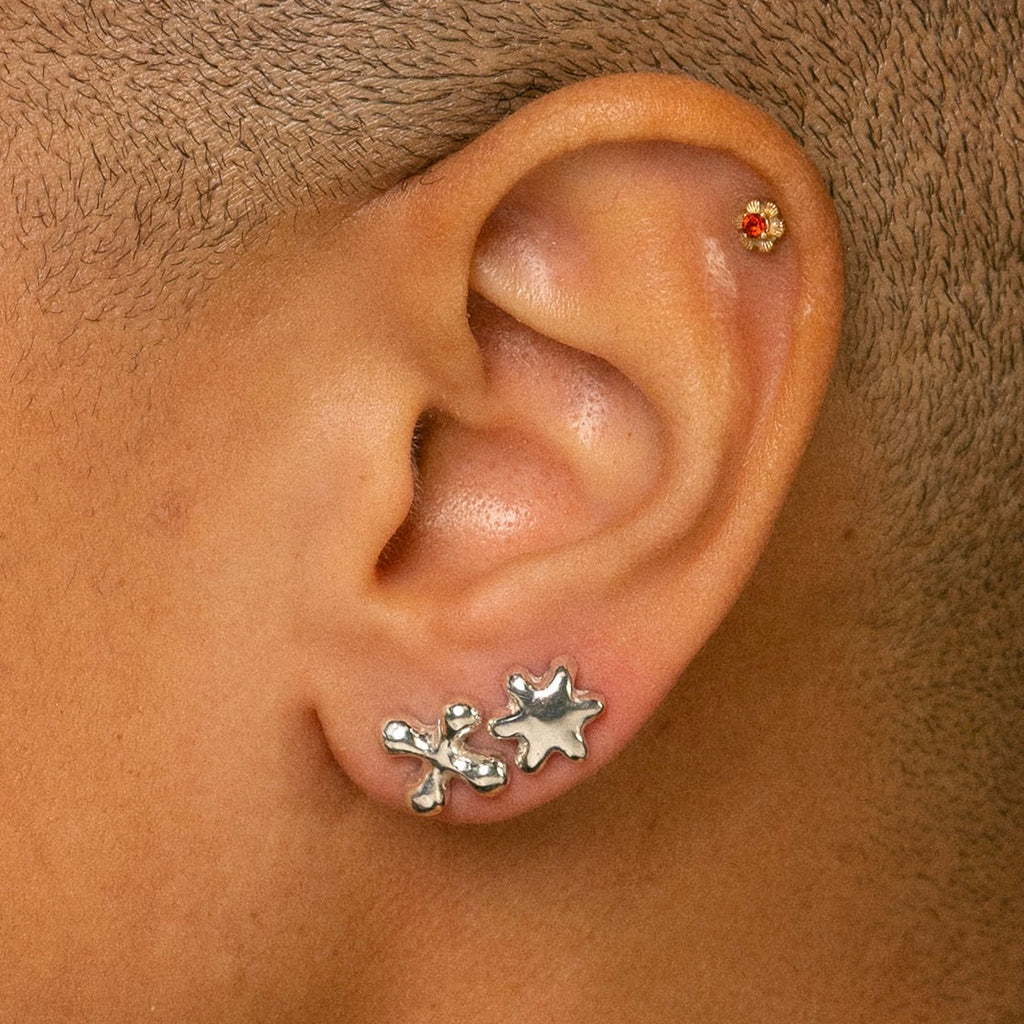 Big Petaloid Studs