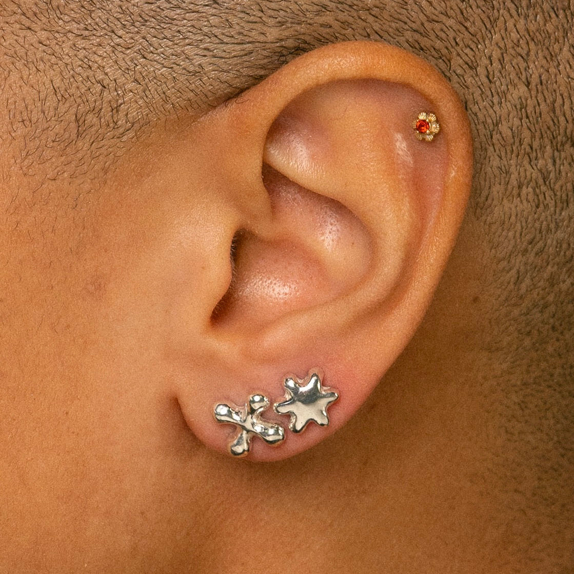 Big Petaloid Studs