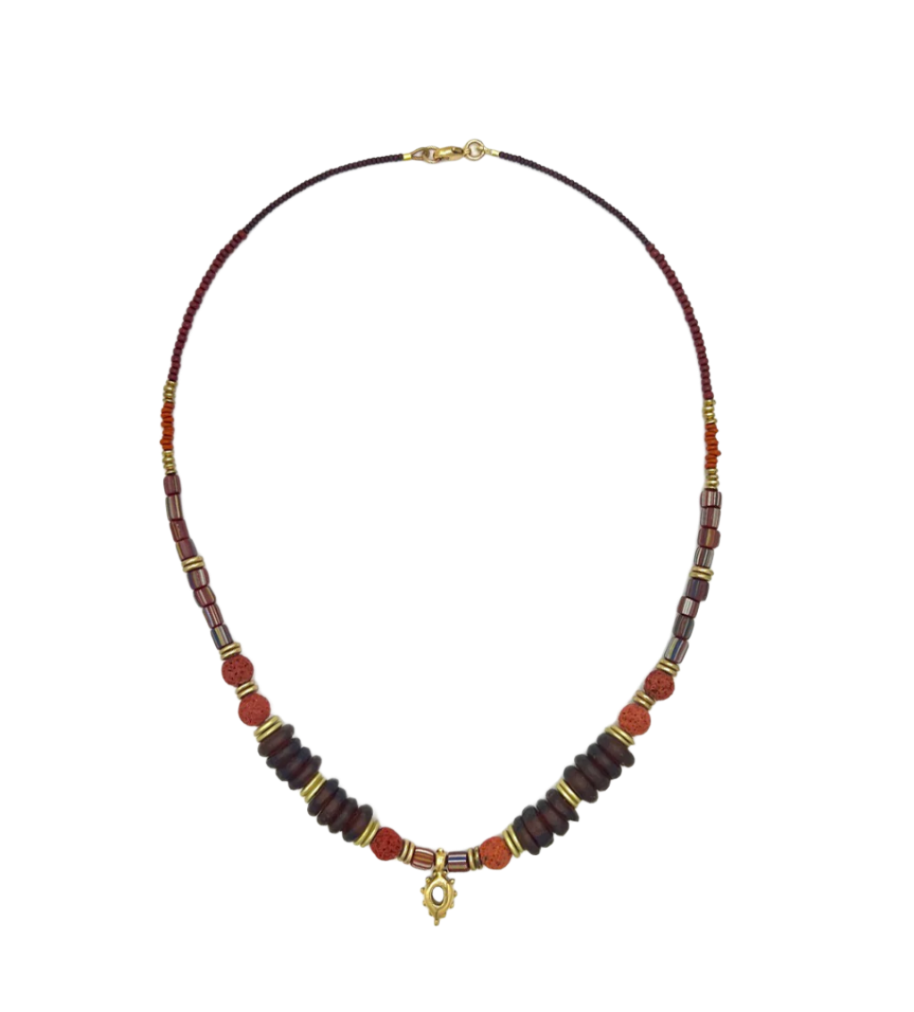 Portal Beaded Necklace OOAK 3