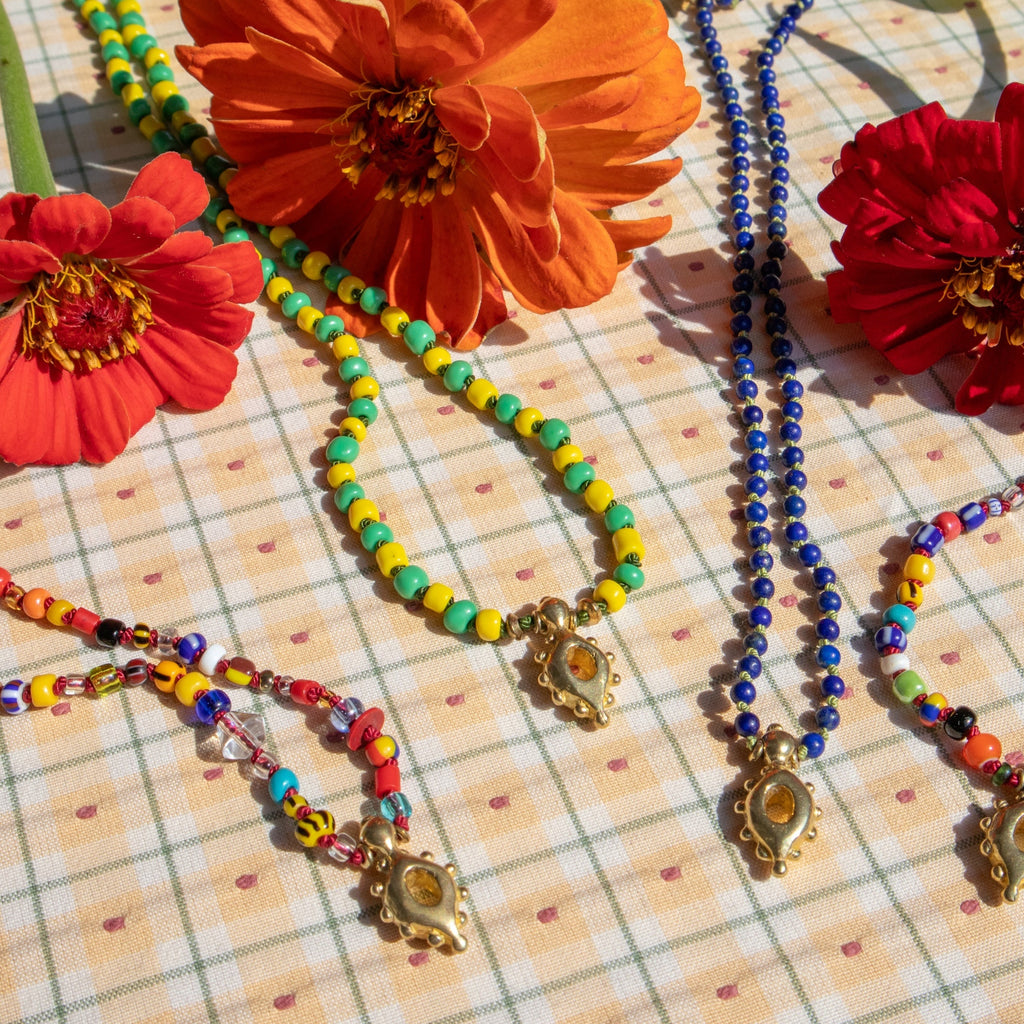 Portal Beaded Necklaces - Lapis Lazuli