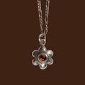 Dark Blossom Charm Necklace